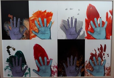 Touch painting (A1) Hands of Hope Series